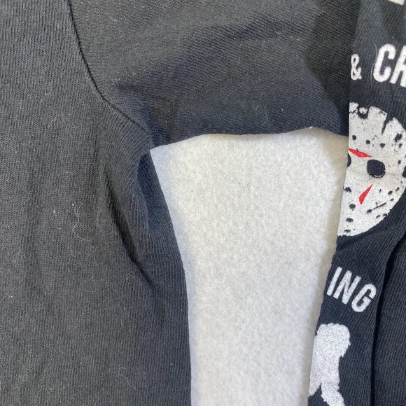 Camp Crystal Lake Jason Vorhees Tee Thrifted Vintage Style Size M - Picture 3 of 10